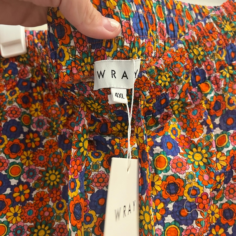 Floral Multicolor Women's Pants - Picture 2 of 3